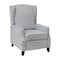 Flash Furniture Gray Wingback Reclining Chair with Nailhead Trim BO-BS7002-1-GY-GG - alternate 2
